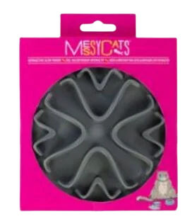 Messy Cats Silicone Interactive Feeder 6" - Gray