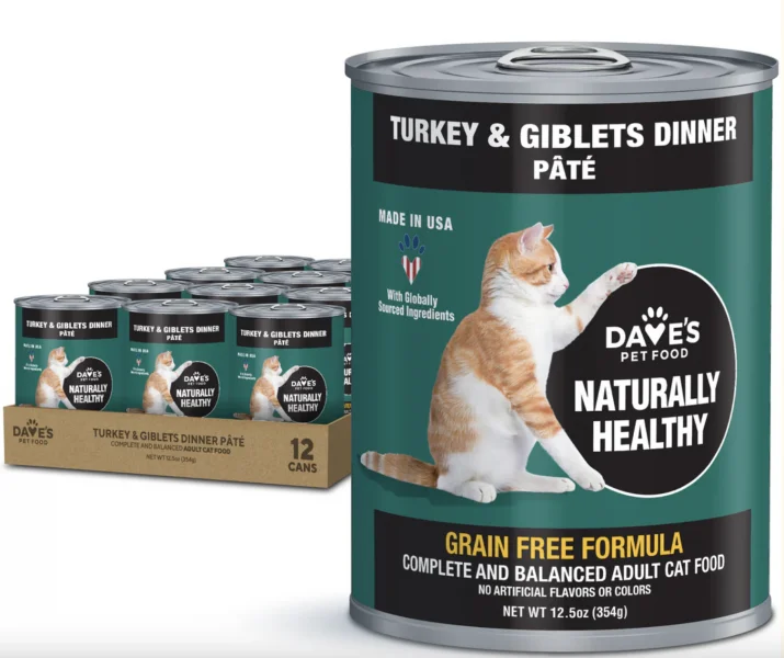 Dave's Cat Turkey & Giblets 12.5 oz.