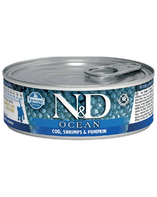 Farmina N&D Ocean Cod, Shrimp & Pumpkin Wet Cat Food 2.8oz