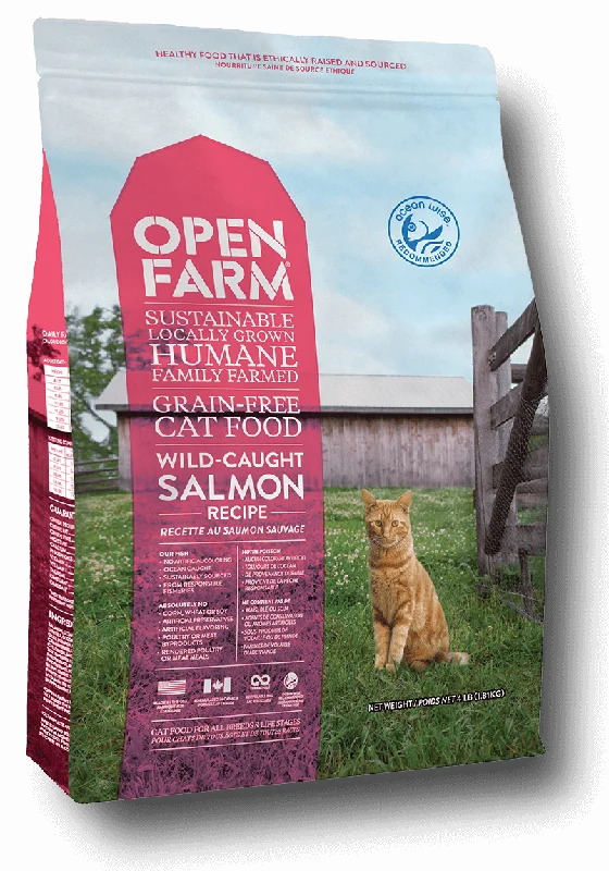 Open Farm Dry Cat Food Grain-Free Wild-Caught Salmon Recipe