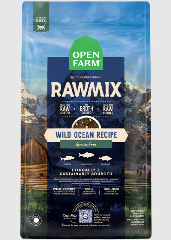 Open Farm Dry Cat Food RawMix Wild Ocean Grain Free Recipe