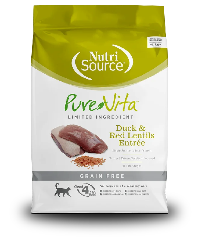 PureVita Dry Cat Food Grain-Free Duck & Red Lentils Entrée