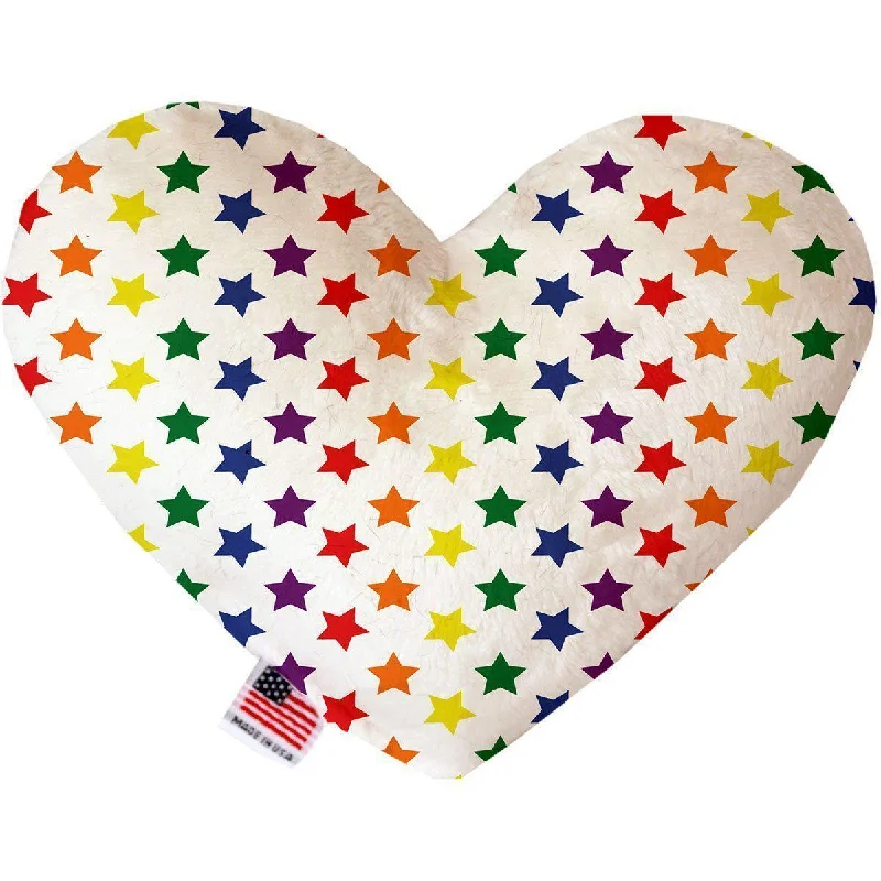 Heart Dog Toy Stuffing Free Rainbow Stars