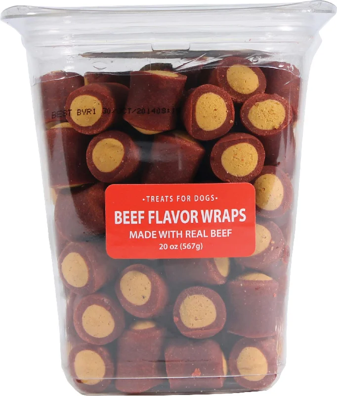 Beef Flavor Wraps Dog Treats