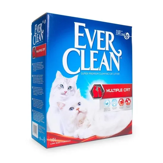 EVER CLEAN Multiple Cat, grudajući mineralni pijesak za mačke, mirisni, 10l