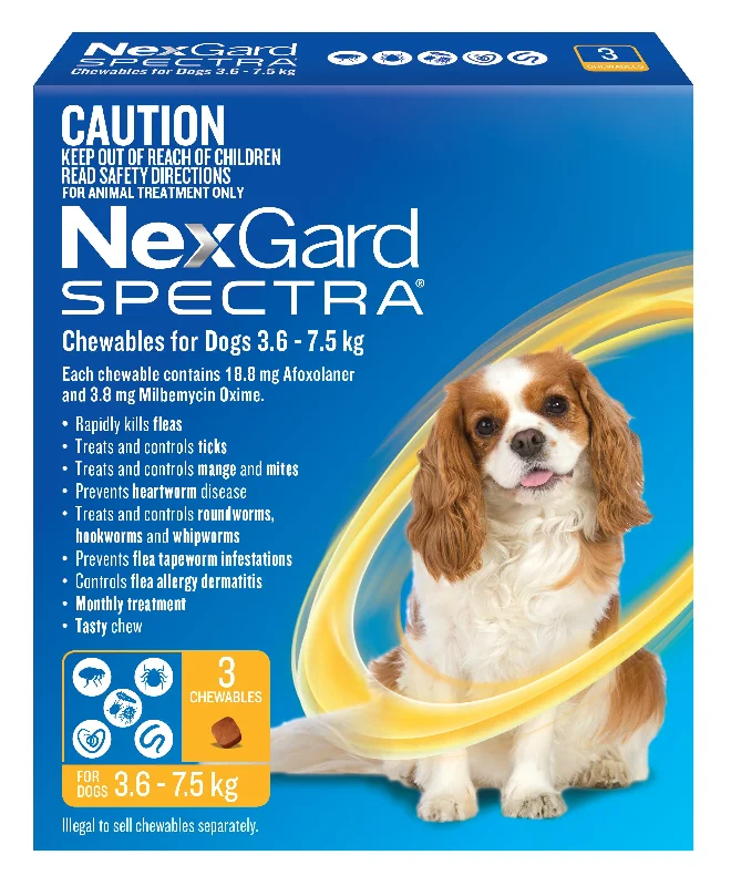 Nexgard Spectra Small Dog Chews 3.6-7.5kg