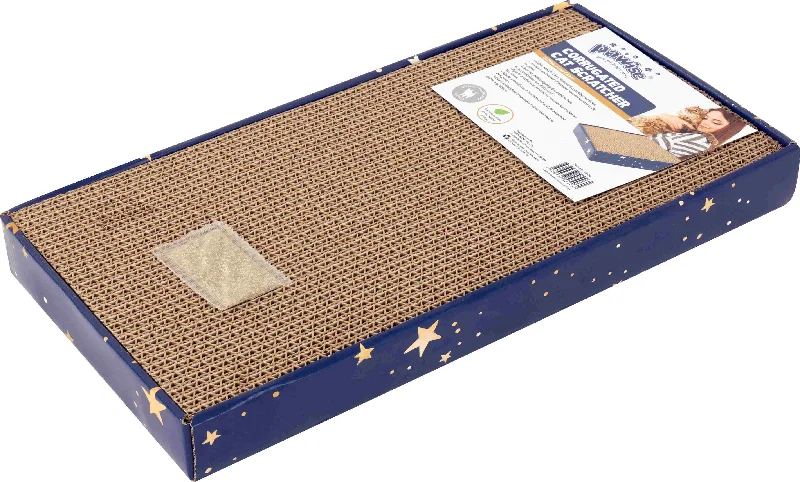 PAWISE Suport pentru ascuţit ghearele, din carton, Catnip, 47x24x4,5cm