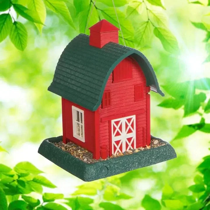 Red Barn Birdfeeder