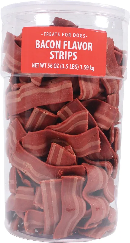 Wavy Bacon Strips Dog Treats